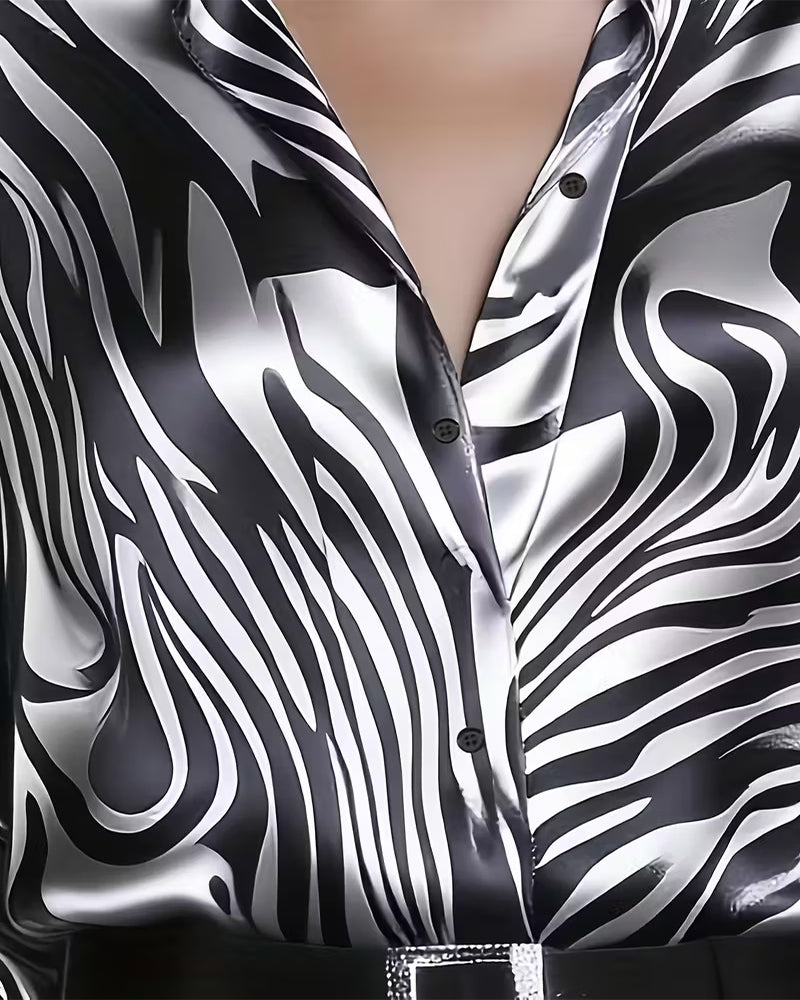 Chic and Stylish Printed Blouse