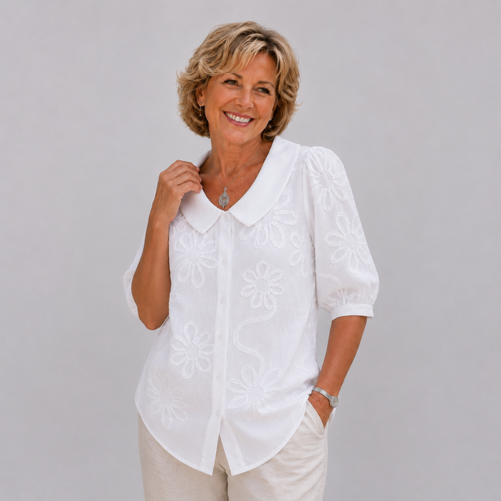 Fiona™ │ Elegant Floral Blouse