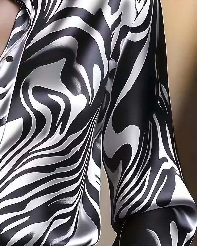 Chic and Stylish Printed Blouse