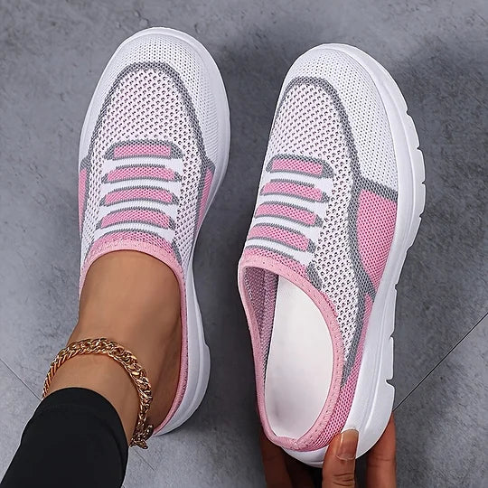 Chic and Breathable Women's Slip-On Mesh Sneakers
