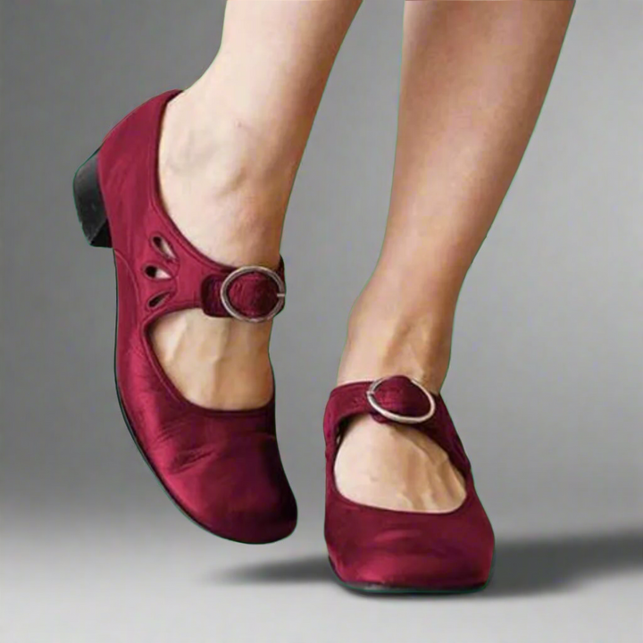 Denisa | Comfortable Wedge Sole Orthopedic Leather Sandals