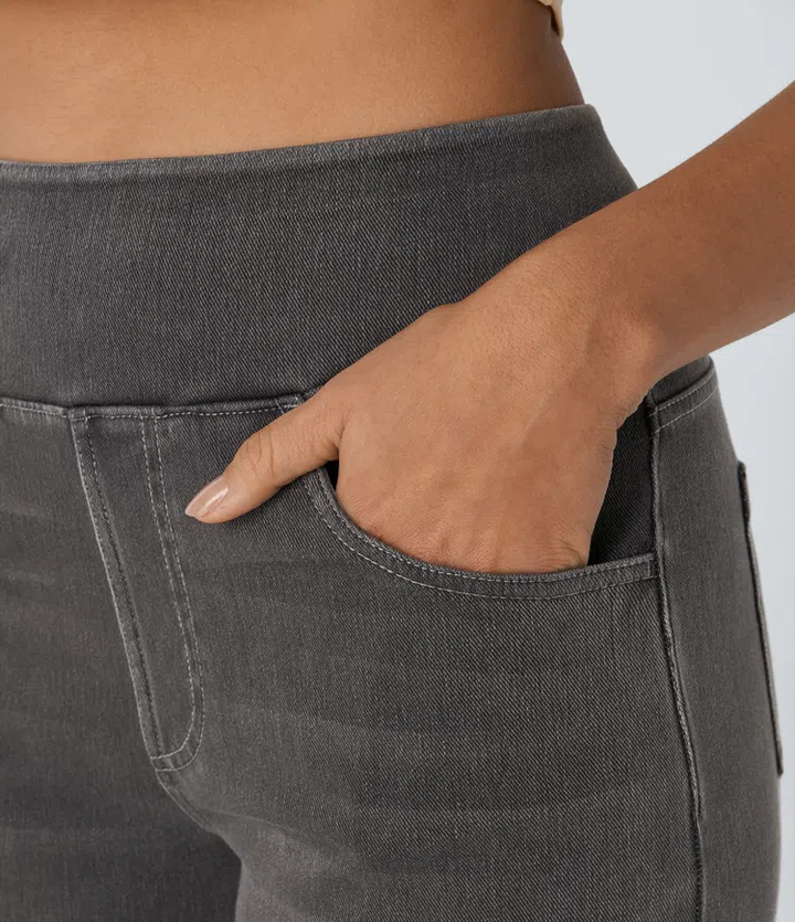 Quinn™ - High Waisted Wide Leg Jeans
