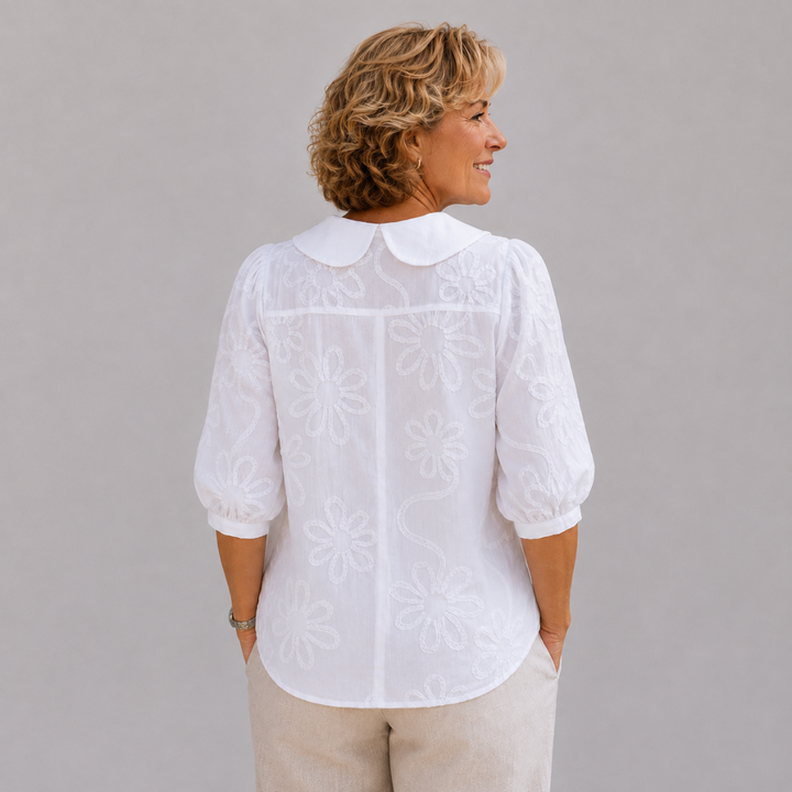 Fiona™ │ Elegant Floral Blouse
