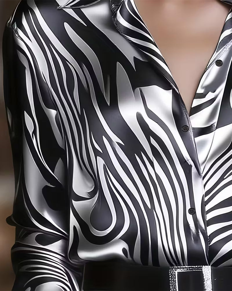 Chic and Stylish Printed Blouse