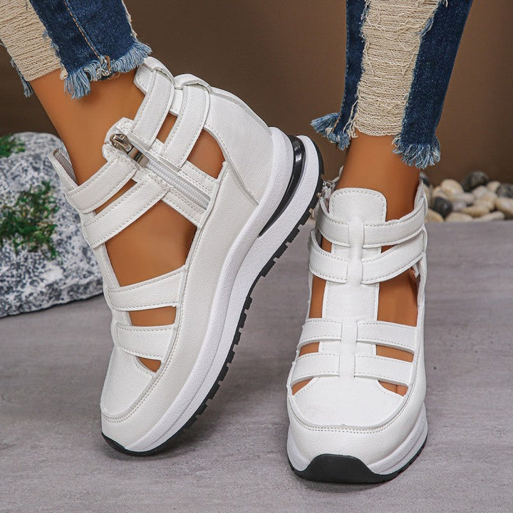 Lightweight Wedge Sandals with Side Zip for Ultimate Comfort