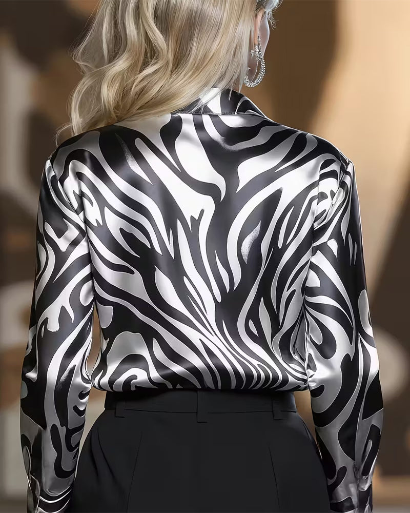 Chic and Stylish Printed Blouse