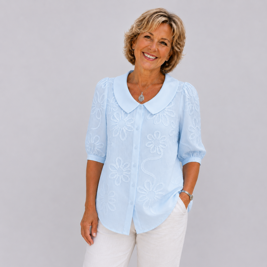 Fiona™ │ Elegant Floral Blouse