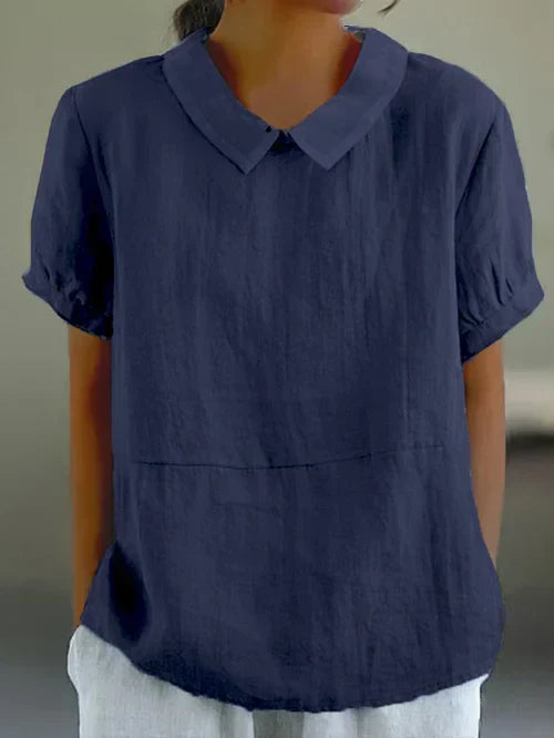 Amalie ™ - Relaxed Fit Collared Blouse