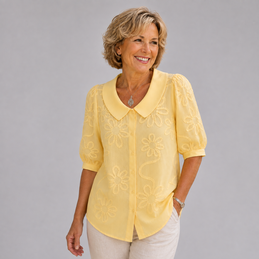 Fiona™ │ Elegant Floral Blouse