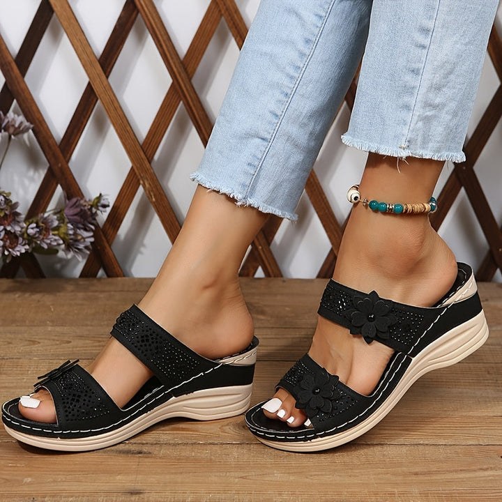 Delor Floral Heeled Sandals
