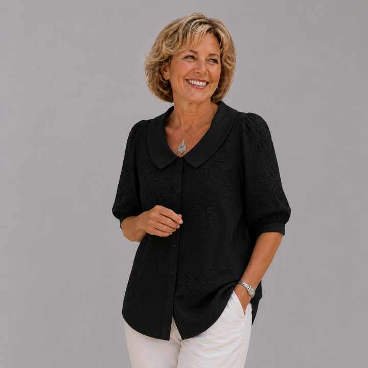 Fiona™ │ Elegant Floral Blouse