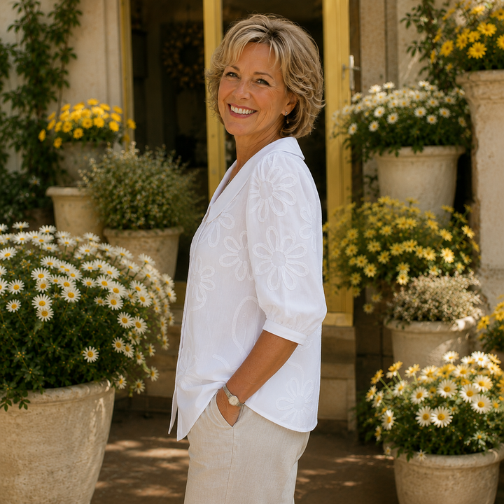 Iona™ │ Elegant Floral Blouse