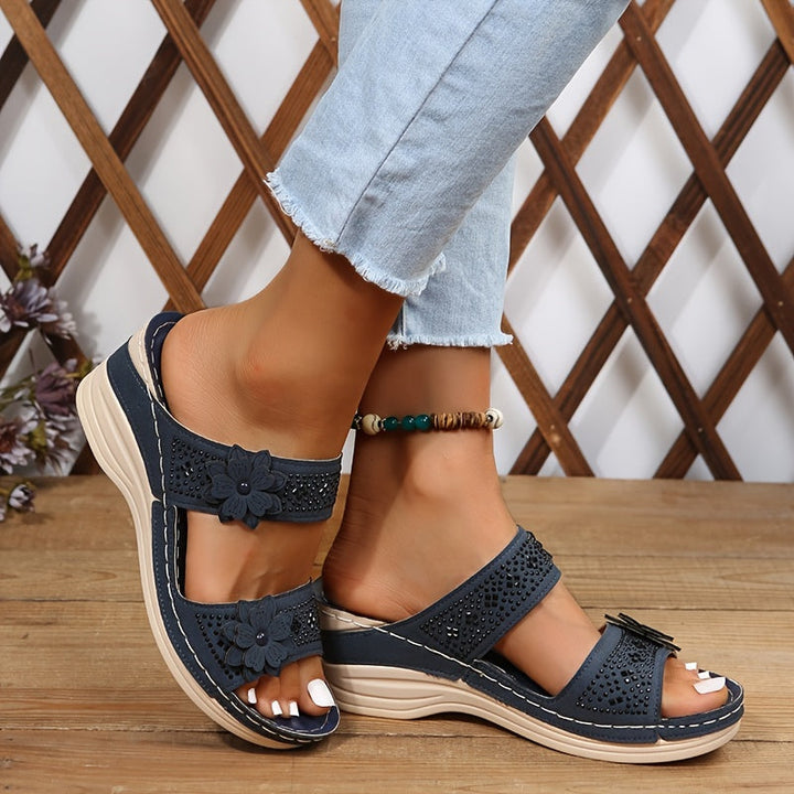 Delor Floral Heeled Sandals