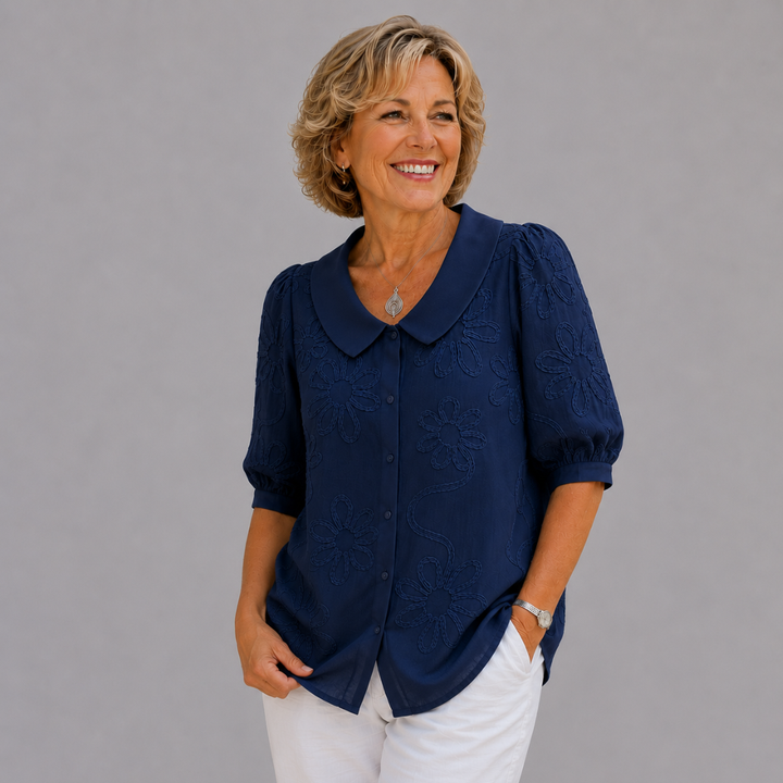 Fiona™ │ Elegant Floral Blouse