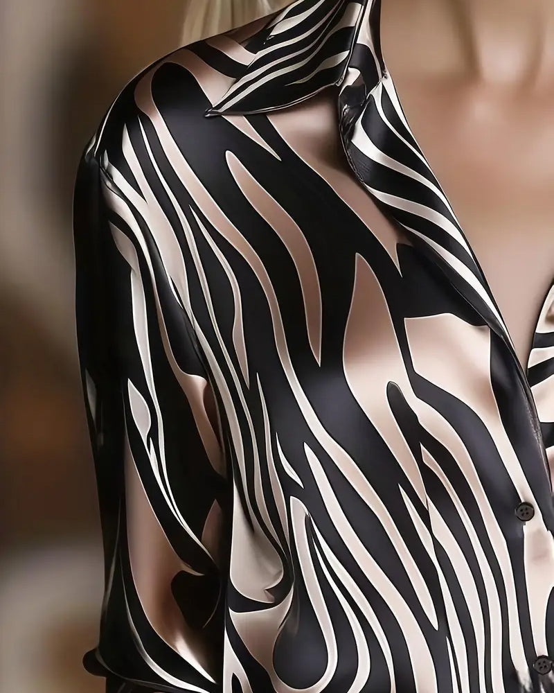Chic and Stylish Printed Blouse