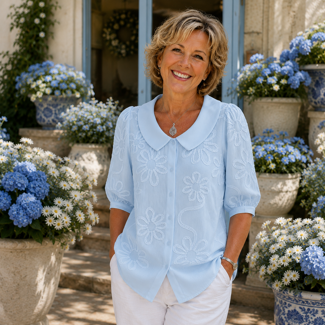 Fiona™ │ Elegant Floral Blouse