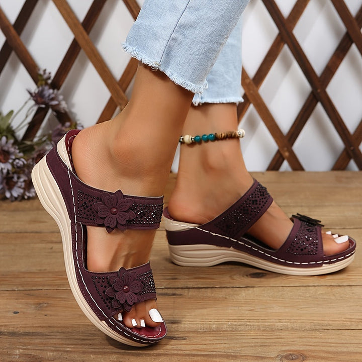 Delor Floral Heeled Sandals
