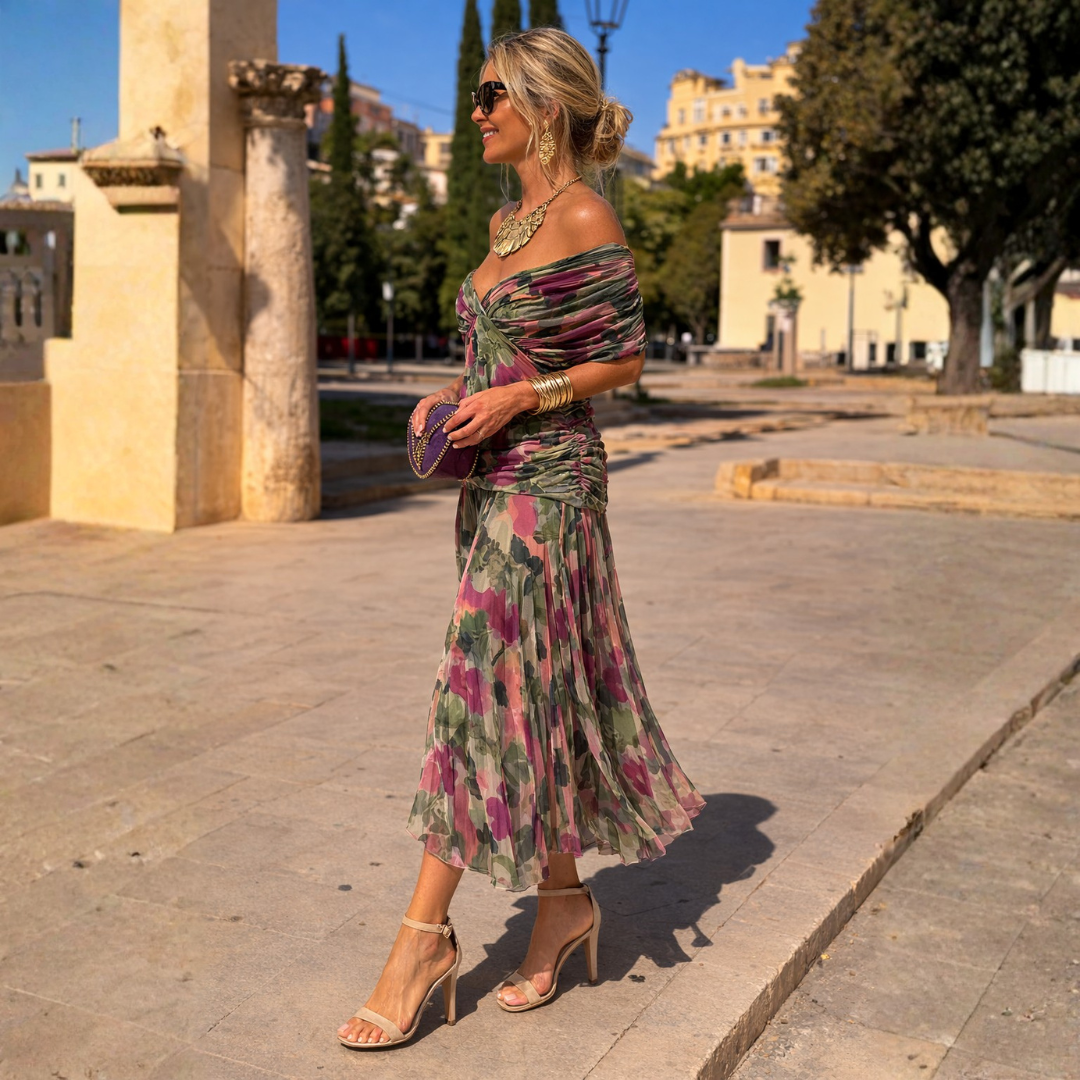 Nila | Off Shoulder Maxi Dress