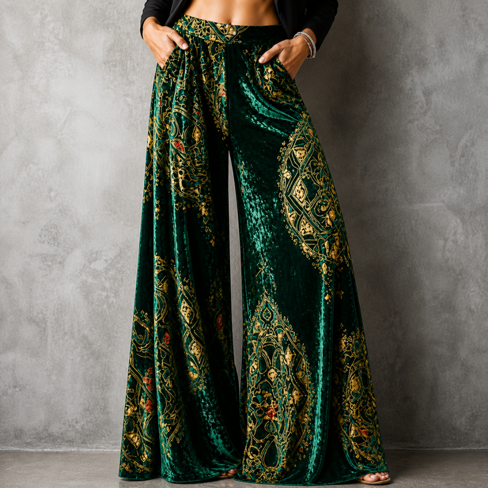 Maude - Coastal Boho™ Relaxed Wide-Leg Pants