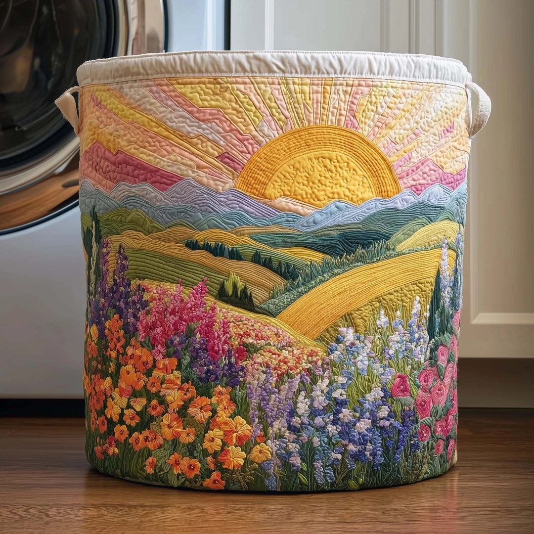 Rosie's Hand-Quilted Sheep Basket