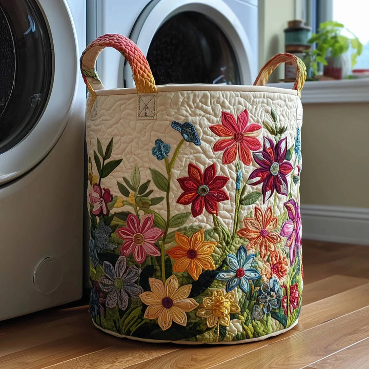Rosie's Hand-Quilted Sheep Basket