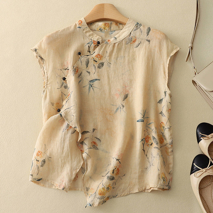 Amanda™ - Elegant Linen Top