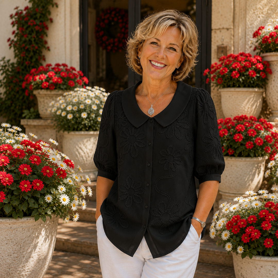 Fiona™ │ Elegant Floral Blouse