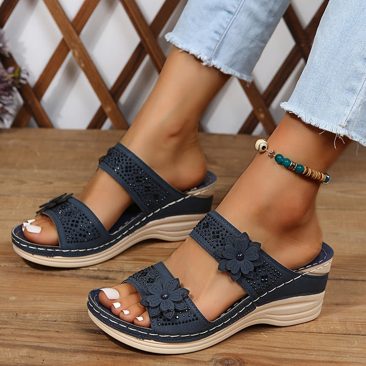 Delor Floral Heeled Sandals