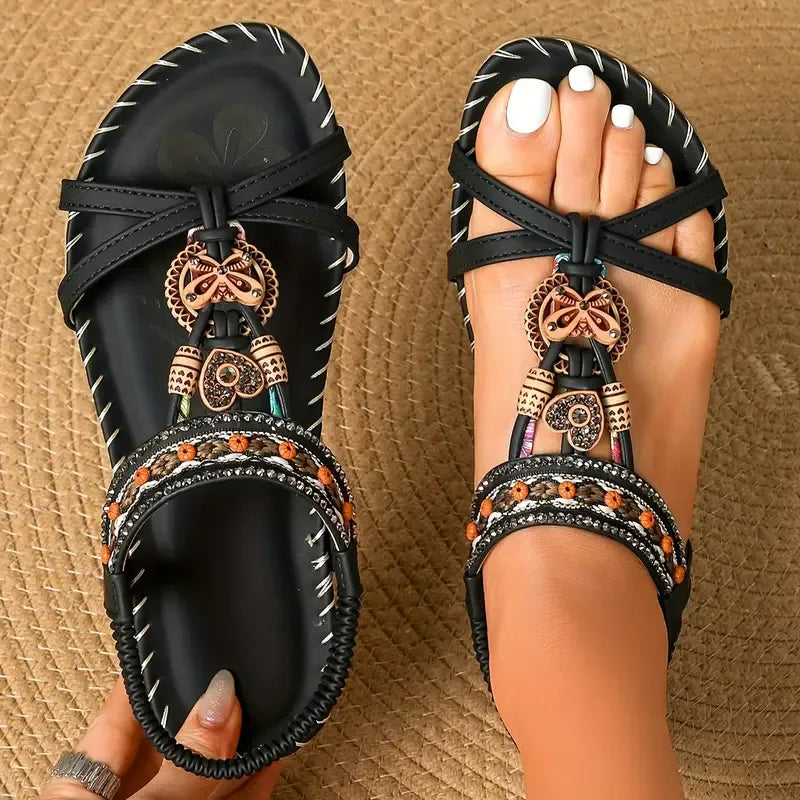 Colella™ - Elegant Orthopedic Flower Sandals