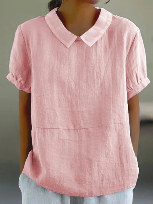 Amalie ™ - Relaxed Fit Collared Blouse