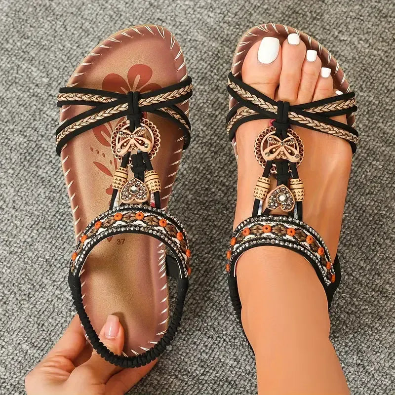 Colella™ - Elegant Orthopedic Flower Sandals