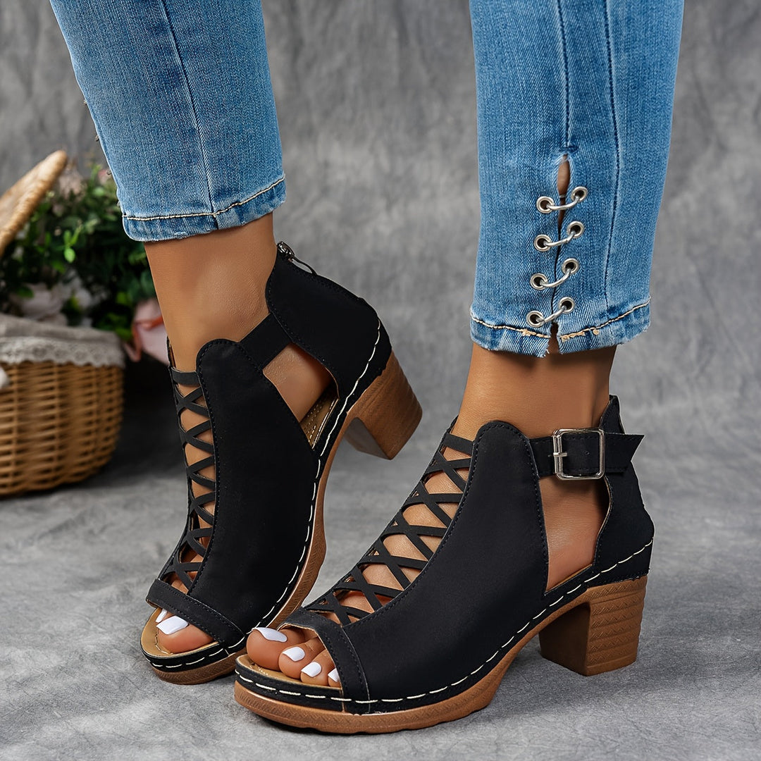 Nessa™ Lattice-Heel Sandals
