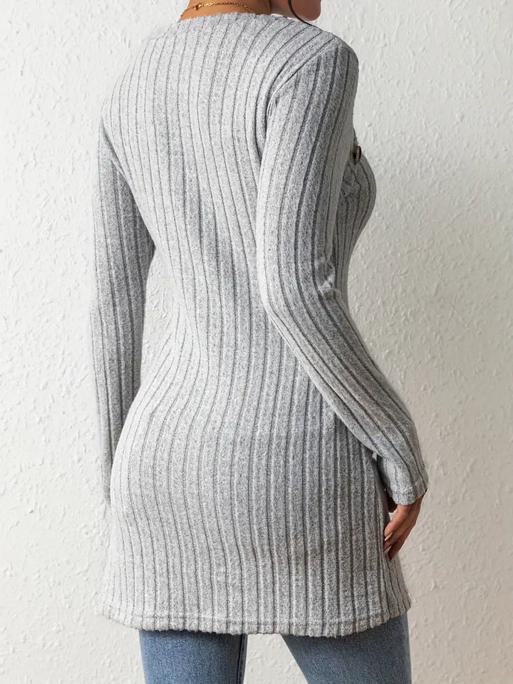 Julia™ - Trendy Ribbed Asymmetrical Top