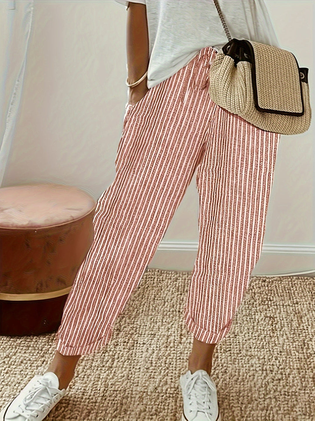 Elena™ - Striped Wide-Leg Pants