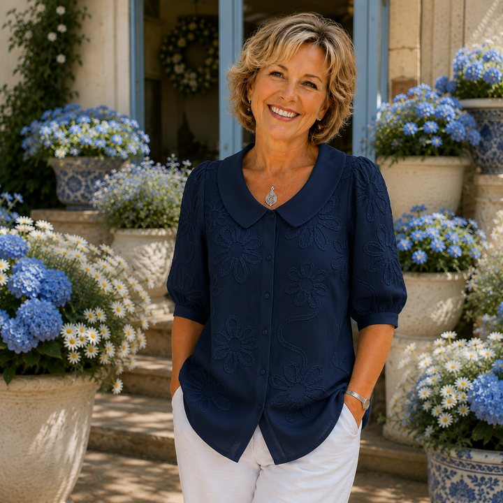 Fiona™ │ Elegant Floral Blouse