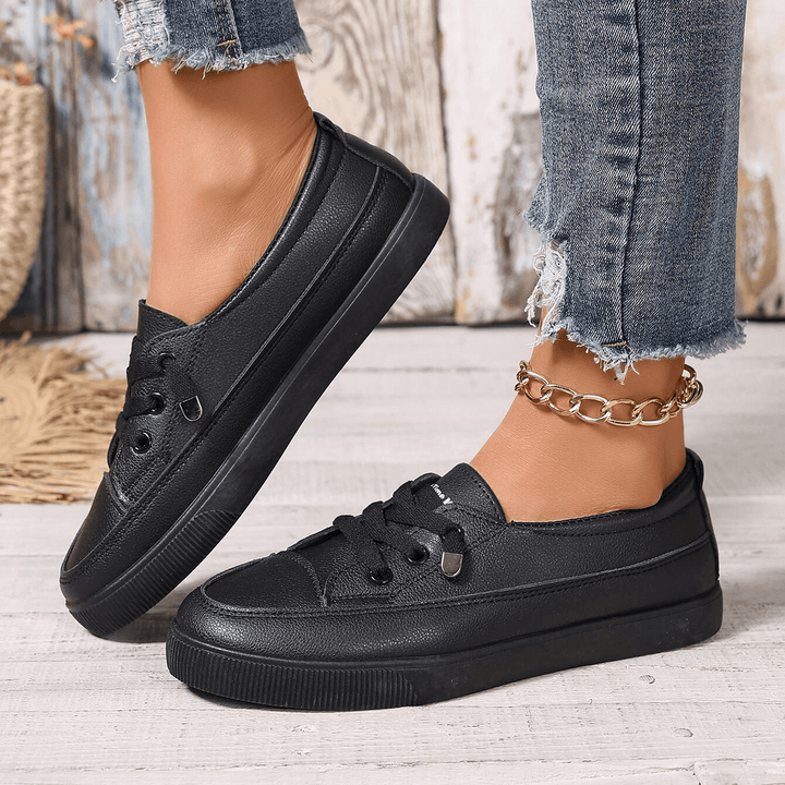 Elise™ – Women’s Lace-Up Orthopedic Flat Shoes