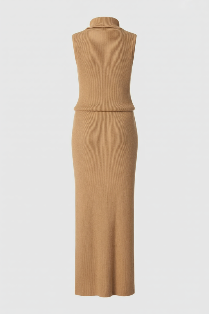 Isabella | Elegant Brown Knit Skirt Set with Sophisticated Style - Lumina
