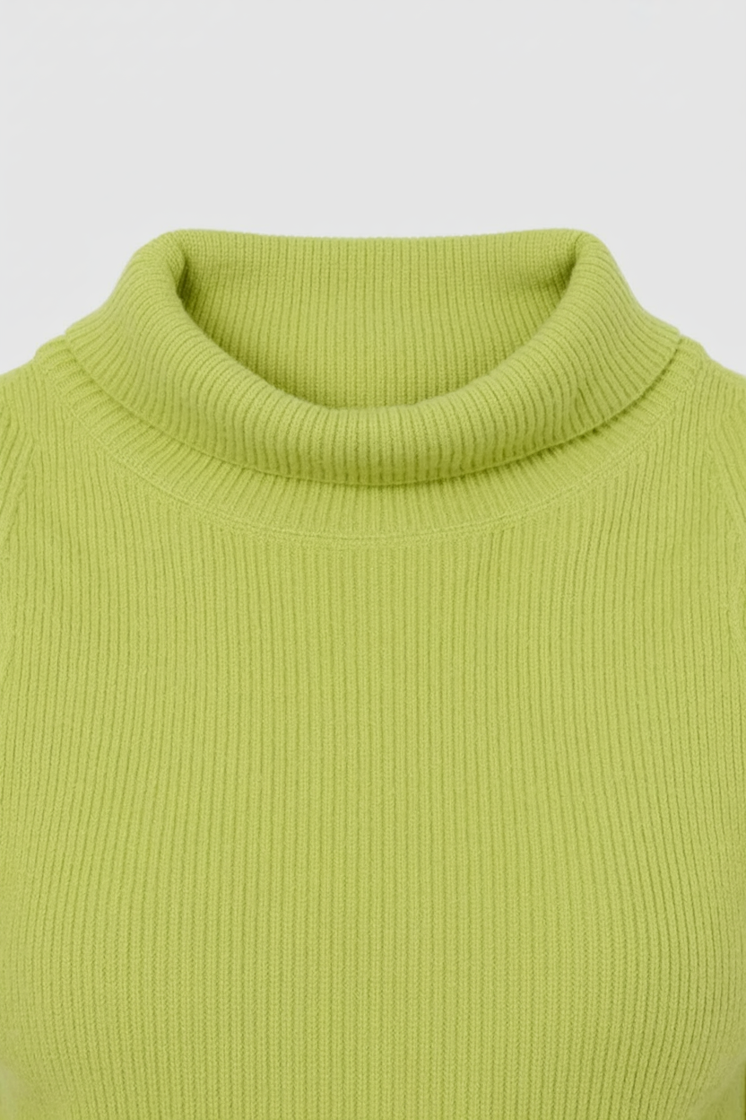 Isabella | Elegant Green Knit Skirt and Top Set with Flattering Fit - Lumina