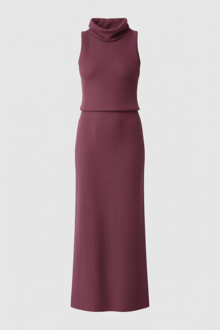 Serena | Elegant Knit Skirt and Top Set with Flattering Silhouette - Lumina
