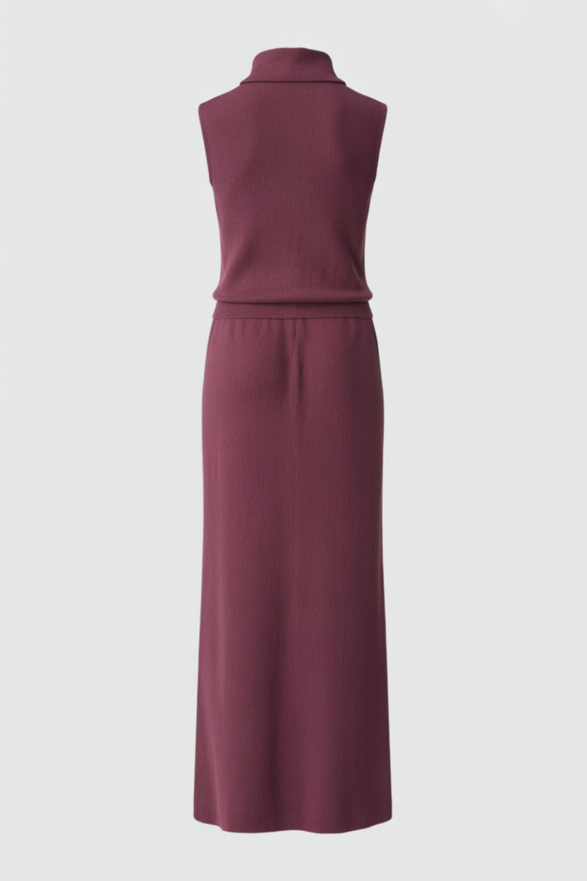 Serena | Elegant Knit Skirt and Top Set with Flattering Silhouette - Lumina