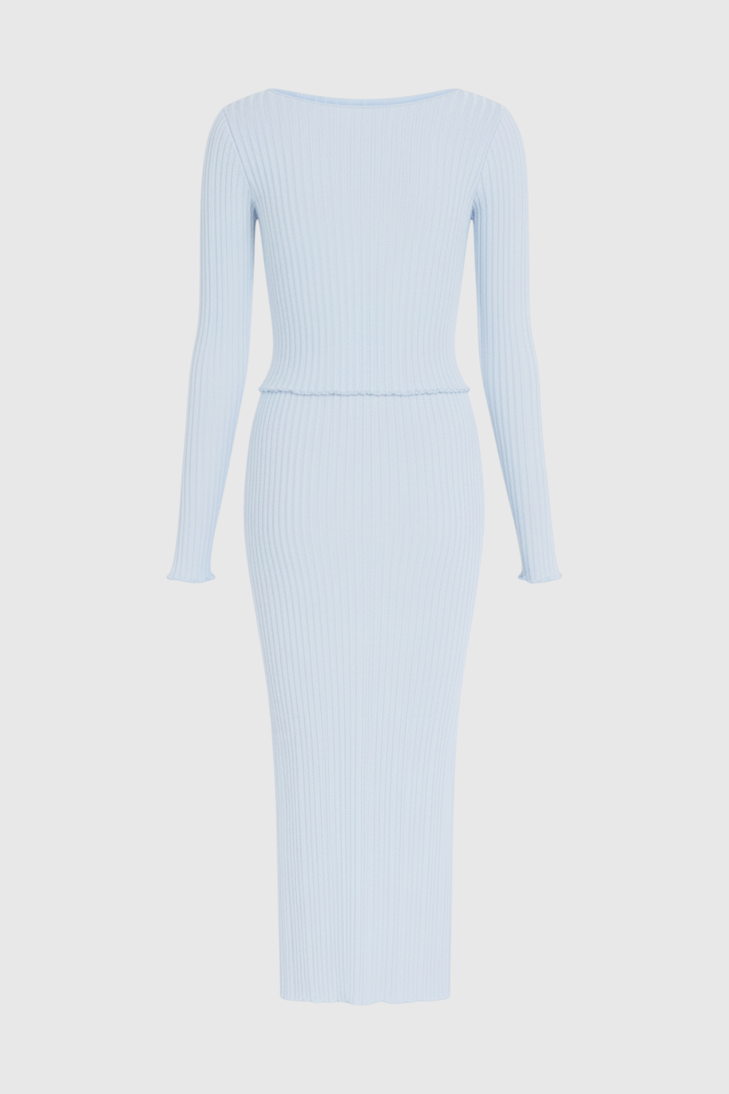 Serena | Elegant Light Blue Maxi Skirt Set with Sophisticated Fit - Lumina