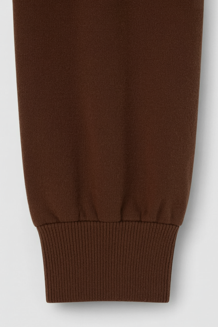 Sophia | Cozy High Waist Sweatpants and Sweatshirt Set with Zipper Detail - Lumina