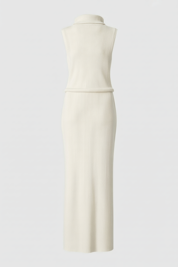 Sophia | Elegant Apricot Knit Skirt Set with Flattering Fit - Lumina
