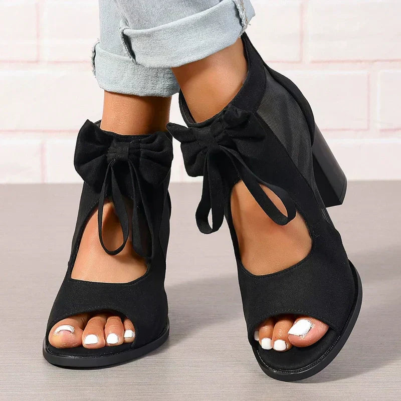 Isabel™ - Stylish Orthopedic Heels With Bow Charm