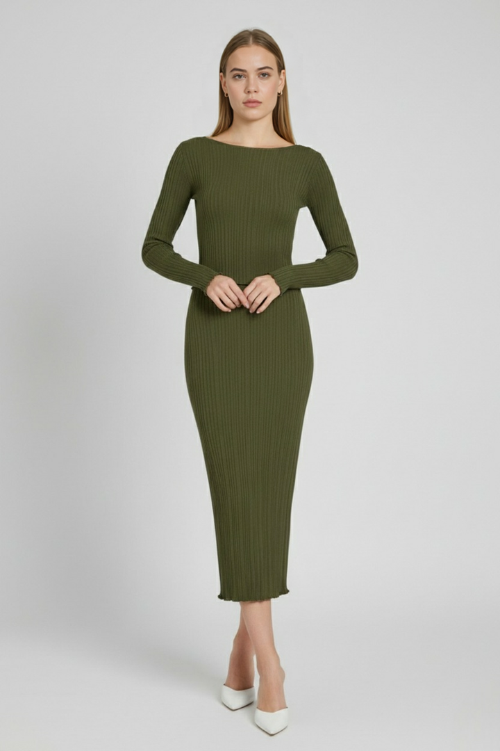 Victoria | Elegant Knitted Maxi Skirt Set with Flattering Fit - Lumina